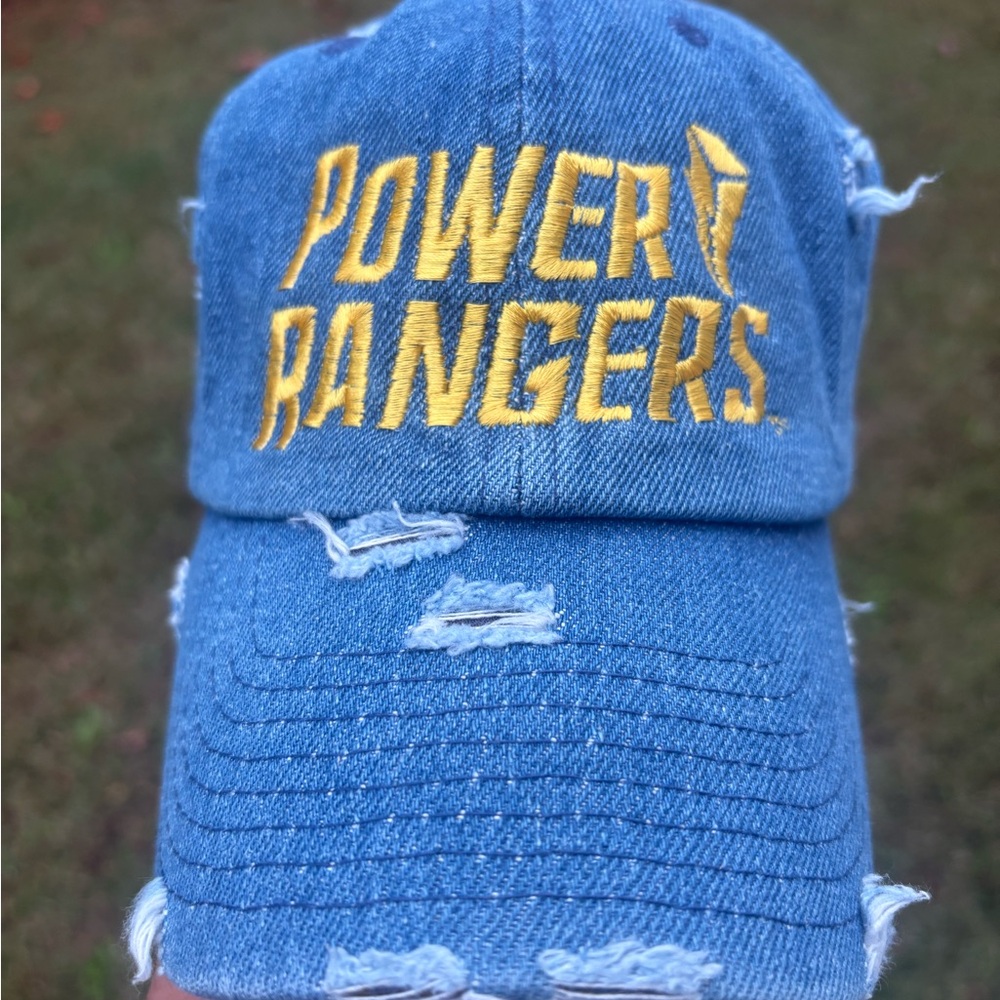 Power Rangers Distressed Denim Cap (Yellow Power Ranger)